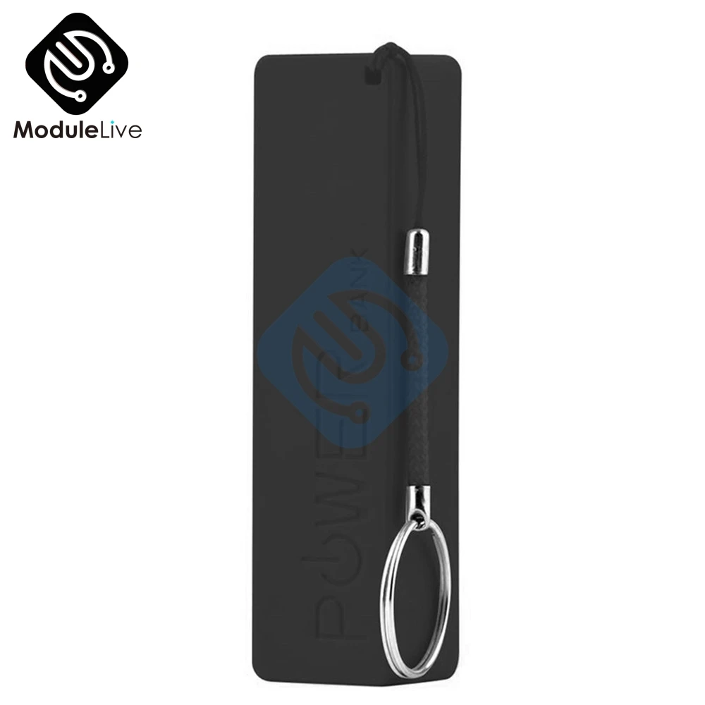 USB внешний аккумулятор Комплект 18650 зарядное устройство DIY коробка черный