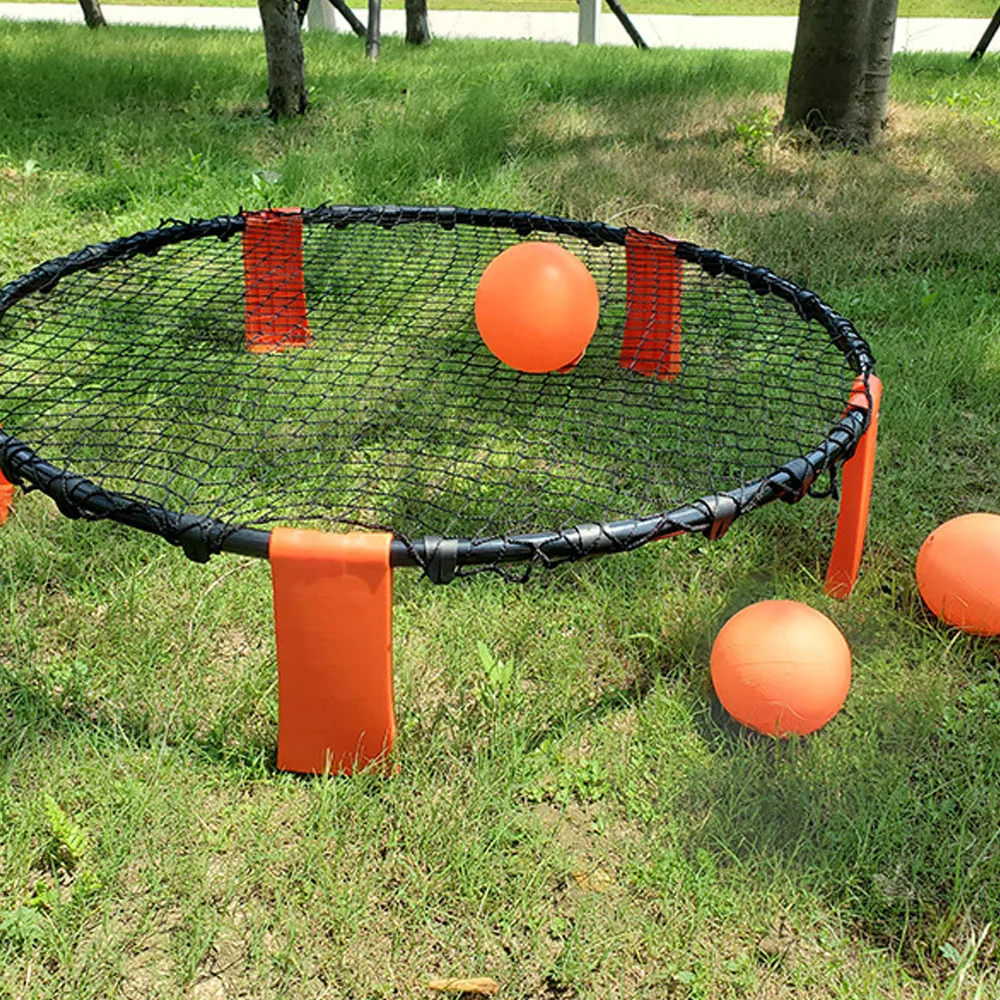 

Mini Beach Volleyball PVC Volleyball Game Set Outdoor Team Sports with 3 Balls Air Pump for Beach Lawn Backyard Tailgate Park