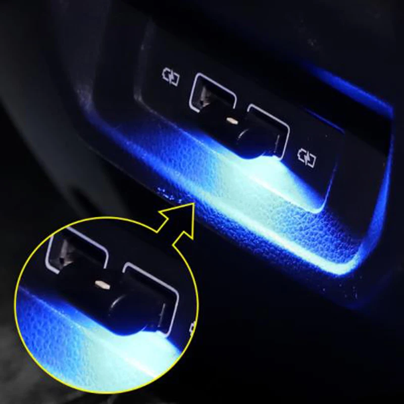 

2 шт., автомобильные светодиодсветодиодный RGB-светильник пы, 7 цветов