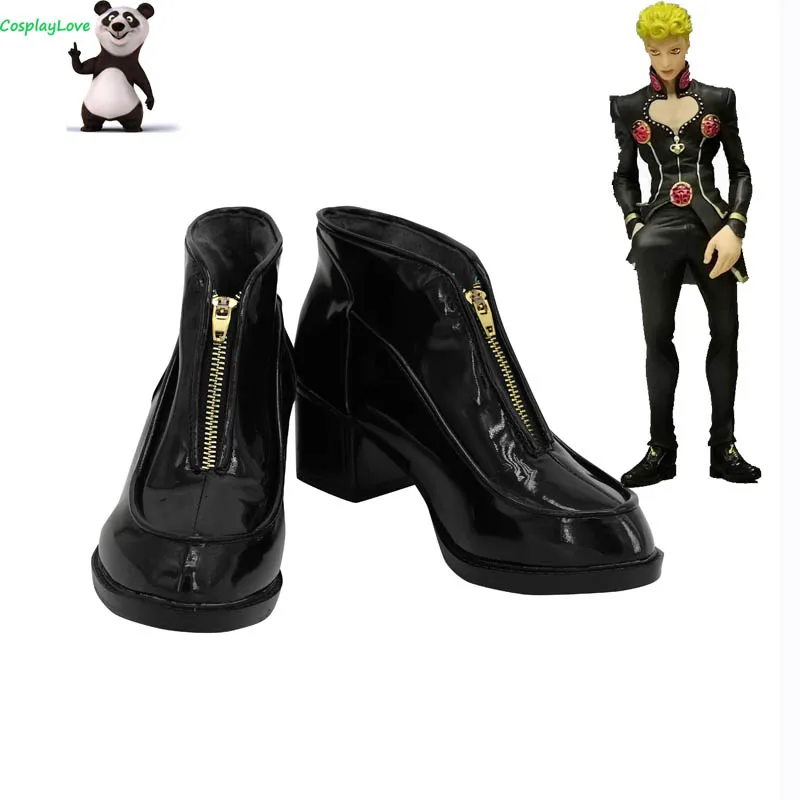 

JoJo's Bizarre Adventure: Vento Aureo Golden Wind Giorno Giovanna Purple Yellow Cosplay Shoes Long Boots Custom Made CosplayLove