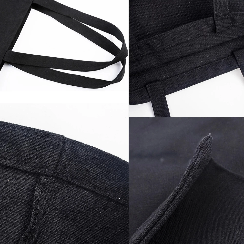 

I'm A Teacher What's Your Superpower Teacher Life Canvas Black Shopping Tote Bag Reusable Shoulder Cloth Book Bag Gift Handbag