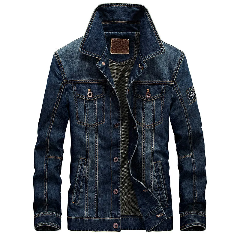 

Новинка 2020, осенне-зимняя мужская куртка, джинсовые куртки, пальто размера плюс M-4XL, приталенная Повседневная брендовая одежда, ковбойская д...