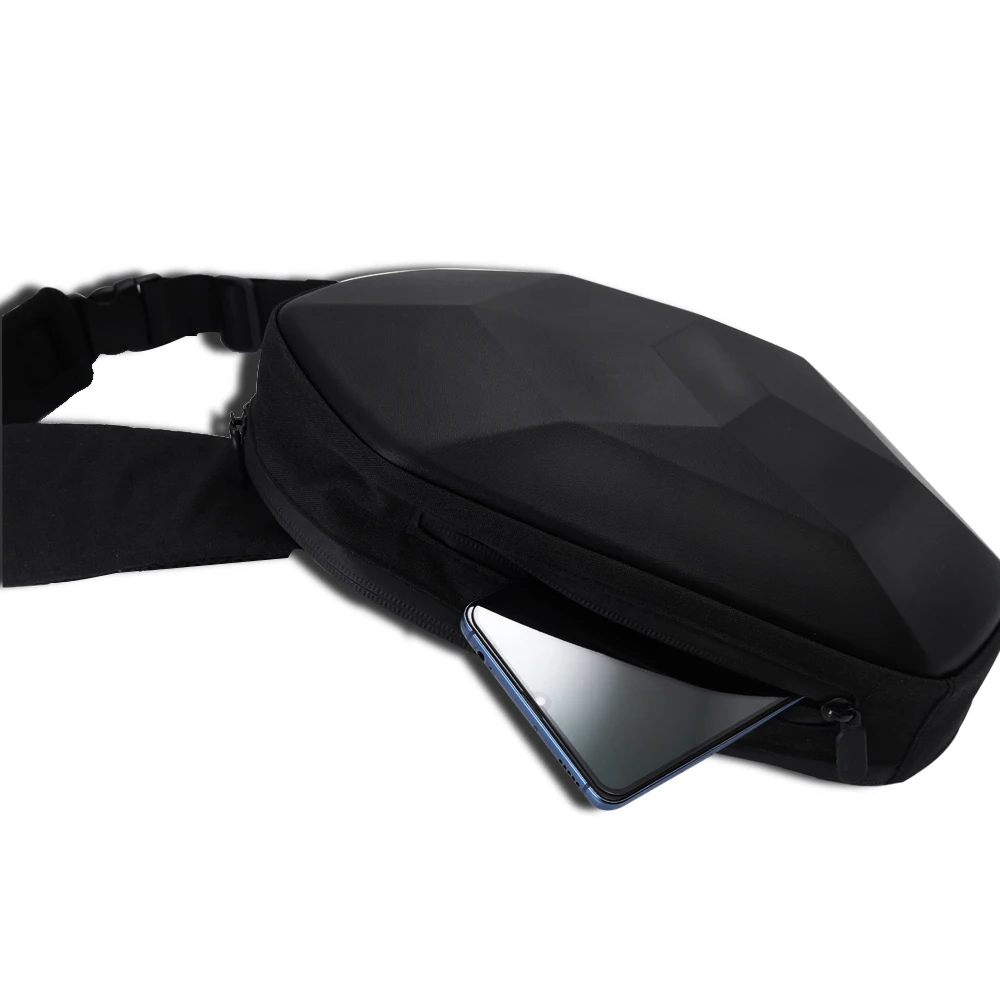 

Waterproof Mutifunctional Hard Shell Chest Bag Motorcycle Backpack Outdoor Riding Crossbody Bag Student Single Shoulder Bag