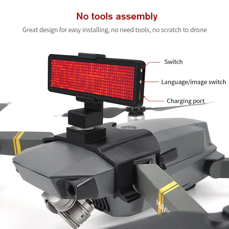 Для Mavic 1/2 светодиодный дисплей экран комплект с Bluetooth редактирование текста