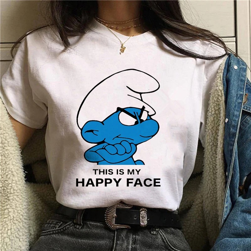 

This Is My Happy Face Wednesday Addams Shirt Addams Family T-shirt Cool Halloween Tees Girls Aesthetic Graphic Tee Tumblr Tops