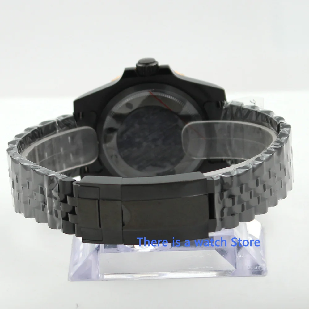 Черный корпус для часов 40 мм рамка с покрытием из розового золота Юбилейный