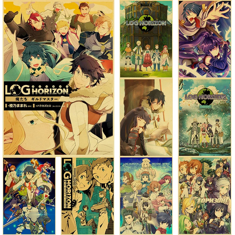 Постер из крафт-бумаги в стиле ретро японское обновление адаптация аниме стикер