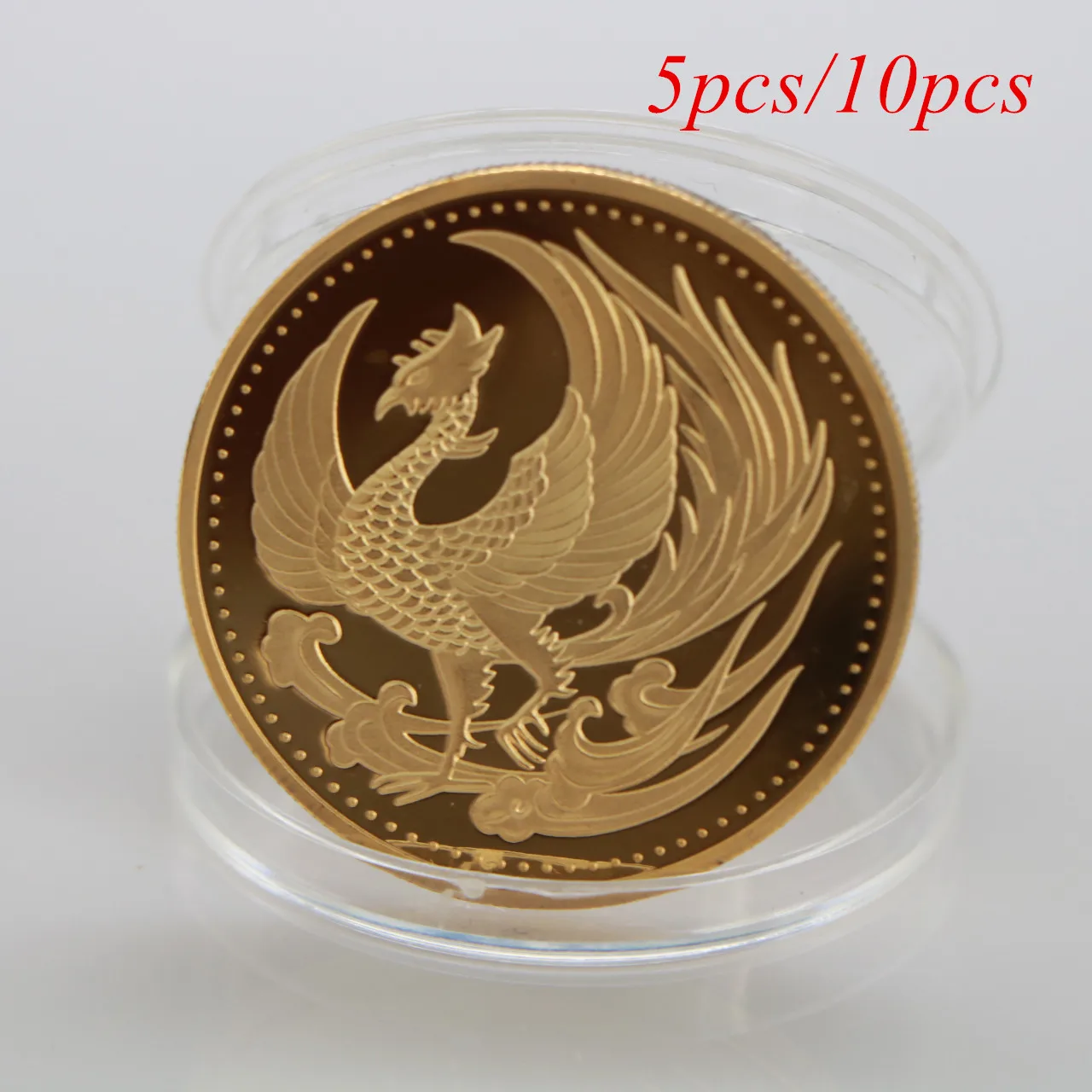 5 шт./10 шт. японские золотые монеты эмблема Феникса императорской хризантемы