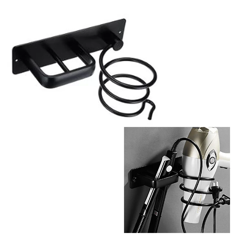 Алюминиевая ванная сушилка для волос настенная самоклеющаяся подставка фена со