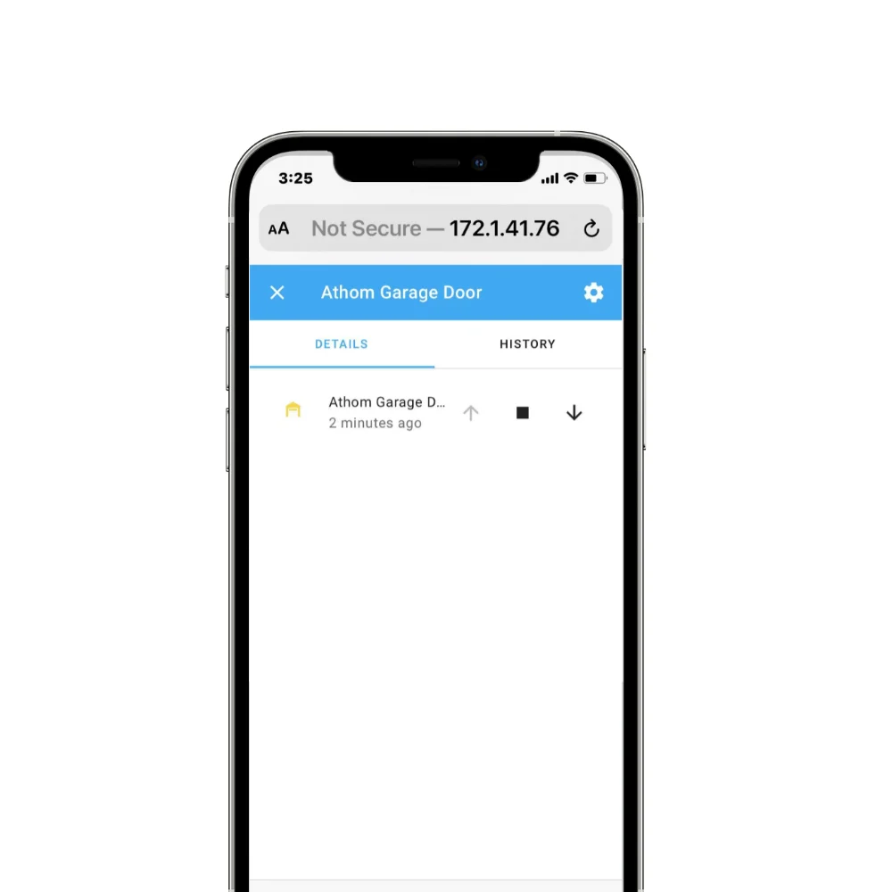 Контроллер ATHOM ESPHome Smart для открывания гаражных ворот работает с домашним