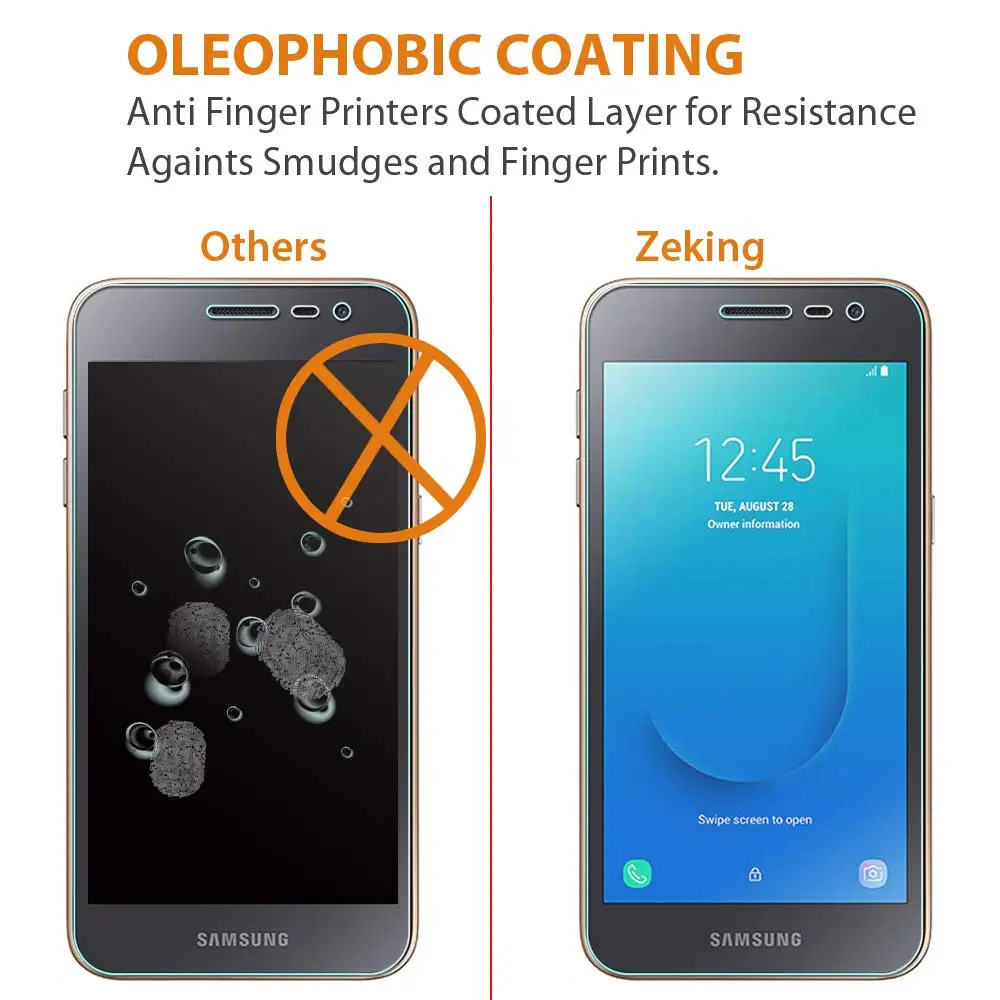 Защитная пленка для Samsung Galaxy J2 Core твердость 9H закаленное стекло|Защитные стёкла и