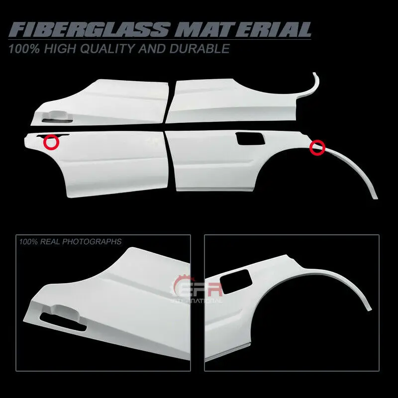 Для Nissan Skyline R34 GTT 4 дверные задние крылья Брызговики отделка шт. FRP неокрашенные