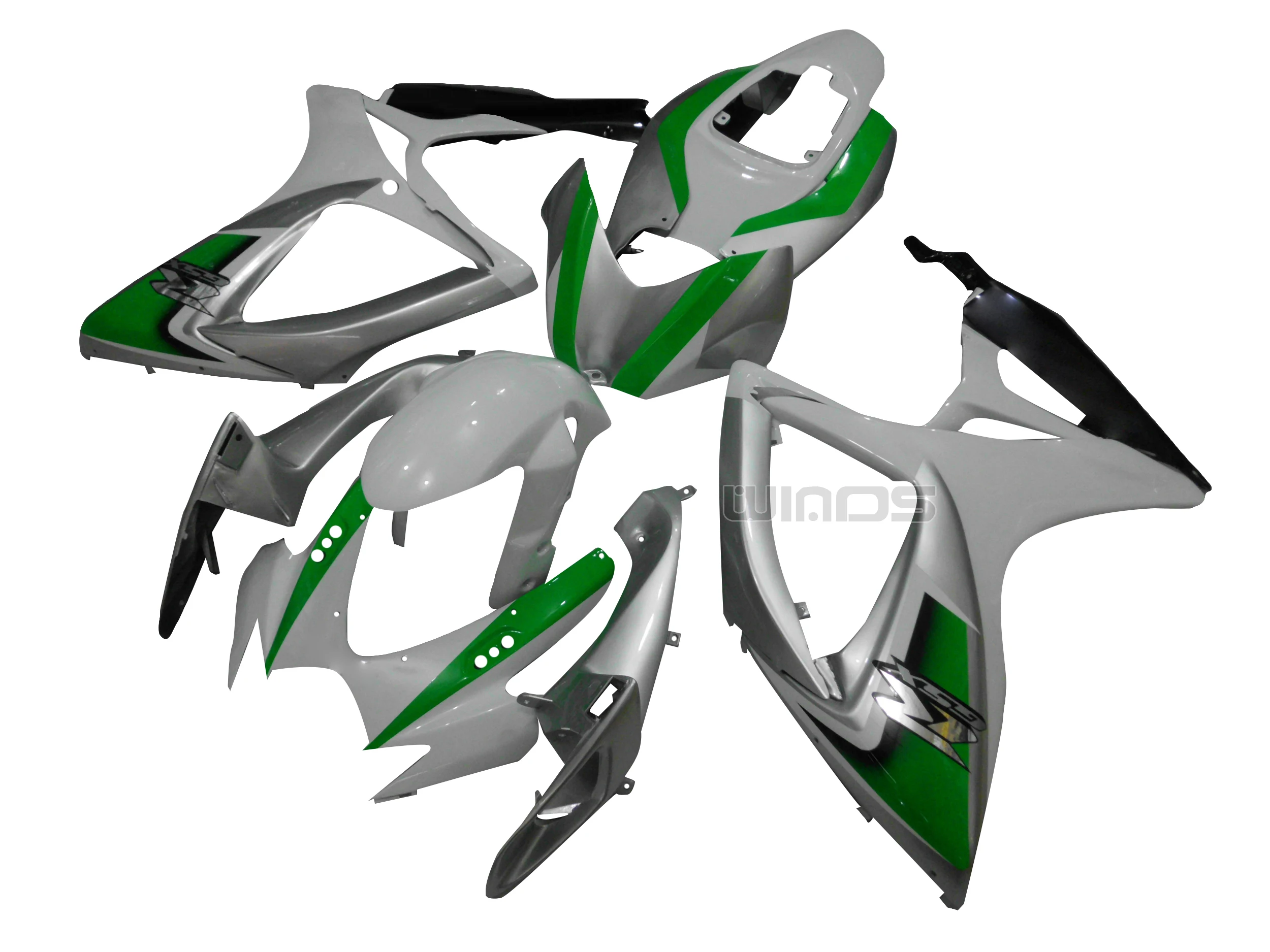 

Motorcycle Body Kit for Suzuki GSXR600 GSXR750 K6 2006 2007 White Green Gray Fairings
