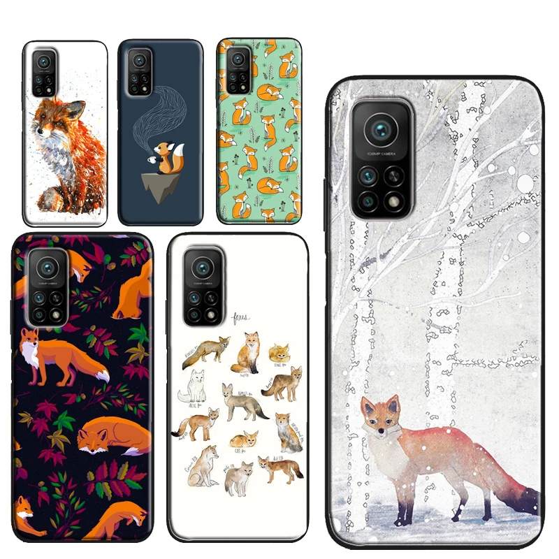 Чехол с рисунком животных лисы для Xiaomi 11T Pro 12 12X Mi 11 Lite чехол POCO X3 GT M3 M4 F1 F3 X4 |
