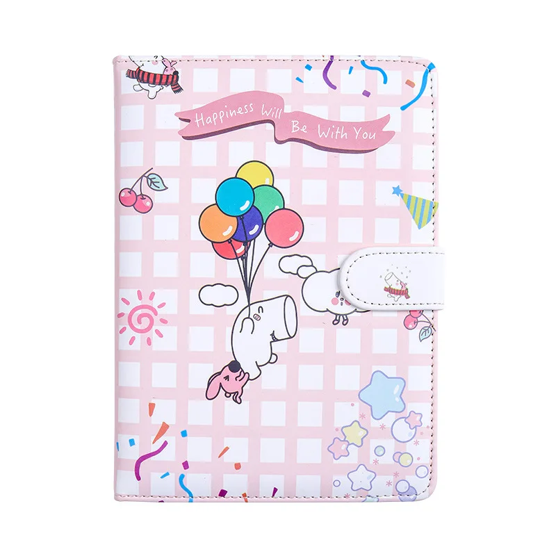 

Hippo Magnetic Buckle Portable Notebook Color Notebook Cute Journal with Premium Paper College Notebook Perfect for School
