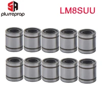 10pcs lm8suu 8mm 8x15x17mm linear ball bearing for reprap 3d printer kit parts