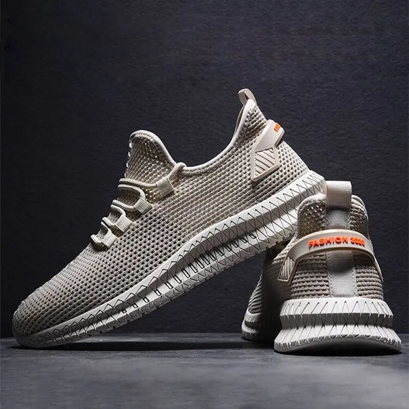 Кроссовки мужские сетчатые Вулканизированная подошва дышащие удобная