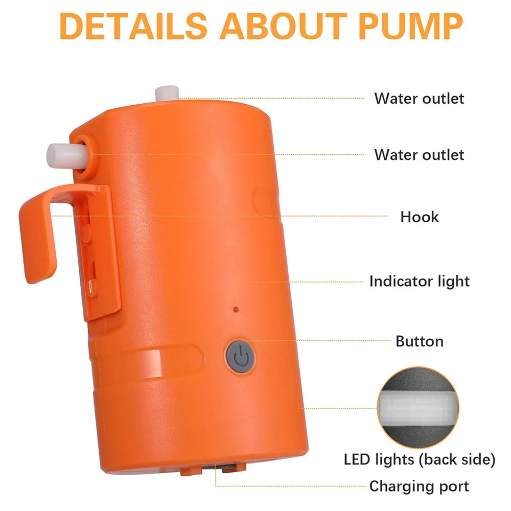Скидка Портативная автомобильная мойка, походный душ, автомобильный душ, мощная мойка высокого давления, электрический насос для улицы, кемпинга, ...
