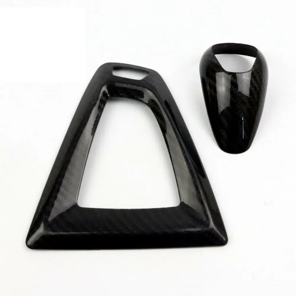 

Задняя крышка рычага переключения передач автомобиля из углеродного волокна, аксессуары для BMW серии M F80 M3 F82 F83 M4