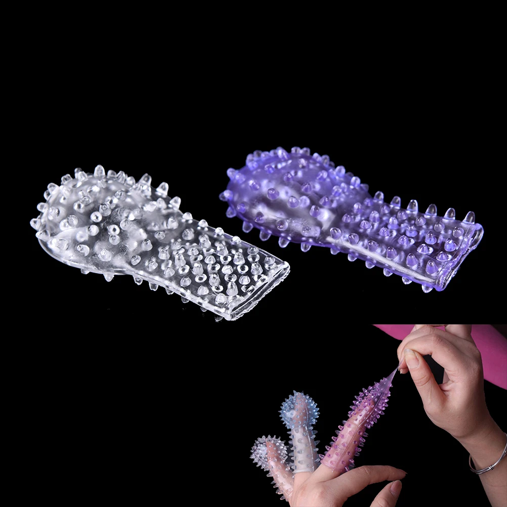 2 PCS Sex Finger Sleeve Vibrator Clitoral Stimulator Flirting Vagina Dildo Female Masturbation Toys For Adult Erotic | Красота и