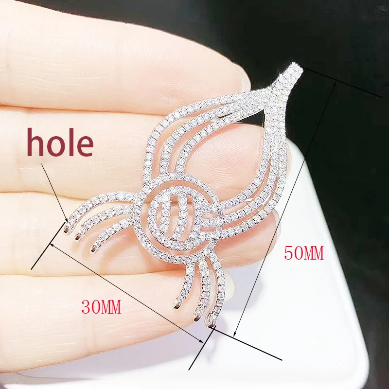 

50x30mm Women's High Qualit CZ-inlaid Pearl Bracelet Buckle, necklace buckle, sweater chain connection buckle