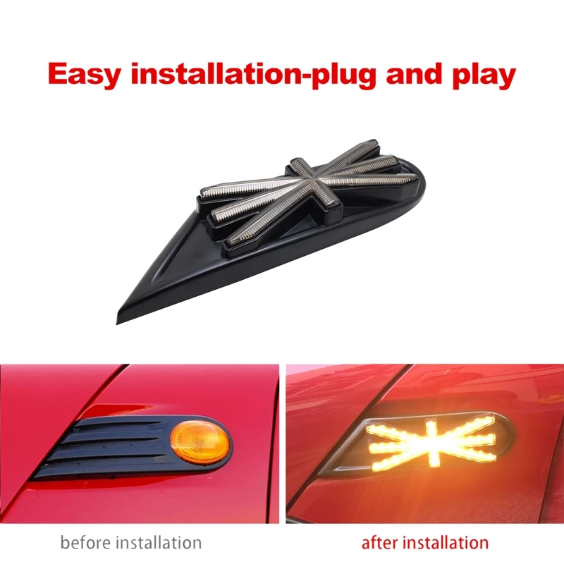 Для Mini Cooper R55 R56 R57 R58 R59 автомобильный динамический мигающий боковой маркер