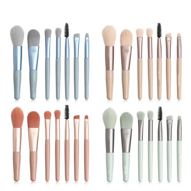 Горячее предложение 7 шт. мини наборы кистей для макияжа Портативный брови