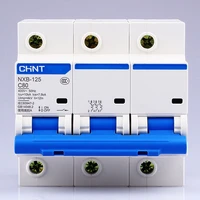 CHINT NXB-125 3P AC 230/400V miniature circuit breaker 63 80 100 125A electromagnetic release type C DZ158 High power air switch