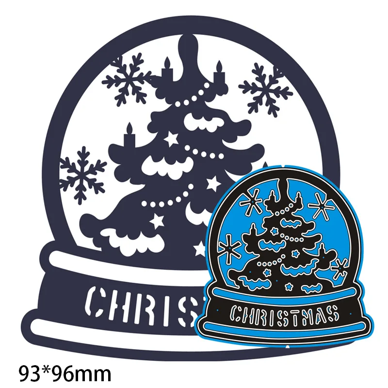 2020 Рождественский хрустальный шар металлические Вырубные штампы резец Дырокол