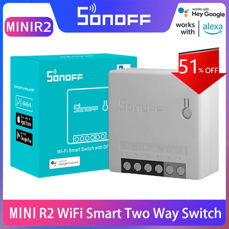 Sonoff Smart Switch Alexa Mini Module Home Interruptor Wireless Remote Control | Электроника