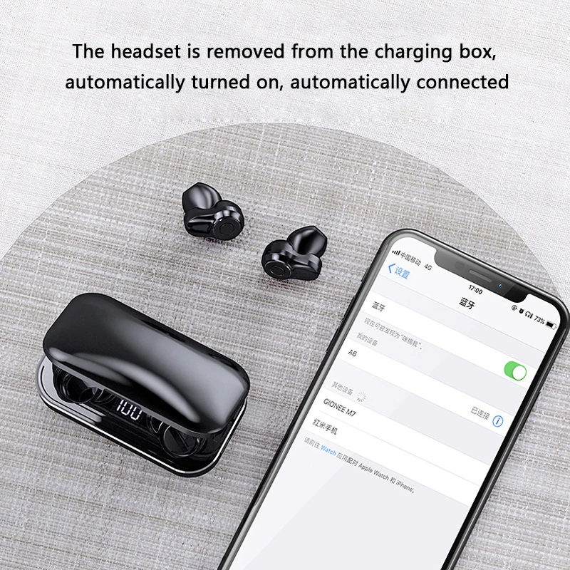 Bluetooth 5 0 TWS 8D стерео наушники беспроводные с аккумулятором 3000 мАч зарядная коробка