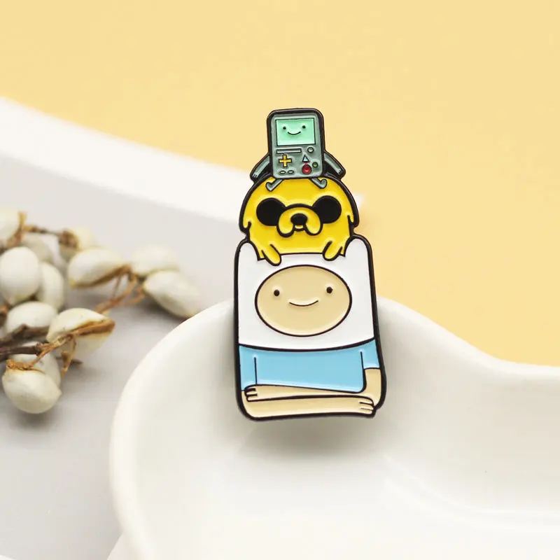 XM-забавная брошь из мультфильма Время приключений значок с сокровищами модная