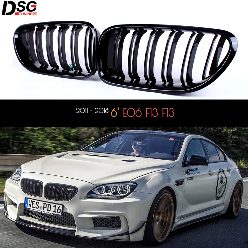 

Front Kidney Grille ABS Black Grill For BMW 6 Series F06 F12 F13 M6 2011 - 2018 (Will not Fit GT)