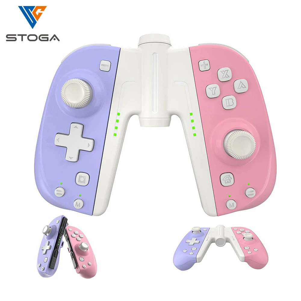 

Stoga Bluetooth Wireless Turbo Macro Wake-up Gamepad Controller For Nintendo Switch Joystick 6-axis gyro