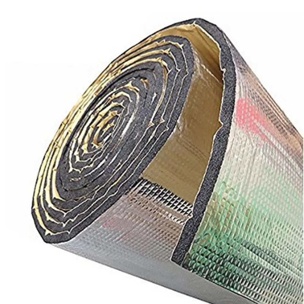 Новый автомобильный Теплоизоляционный звукоизолирующий коврик из алюминиевой