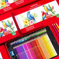 professional watercolor pencil 24364872100 colors drawing set water soluble coloured pencils for painting school supplies