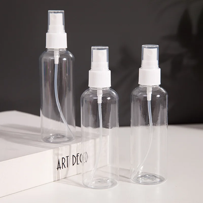

20Ps 50/100Ml Travel Transparent Plastic Perfume Atomizer Empty Misty Spray Bottle
