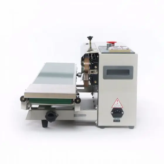 

Continuous Plastic Film Bag Sealing Machine FR-770,steel wheel printing code date ,bath number printed