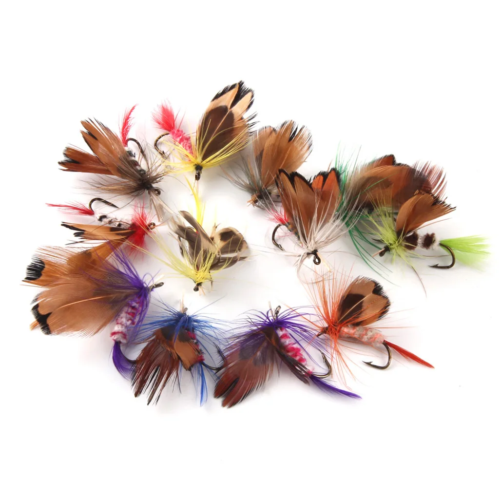 

24 шт. форель сухой мух приманку Fly приманка для рыбы; Рыболовные снасти крючок красочная