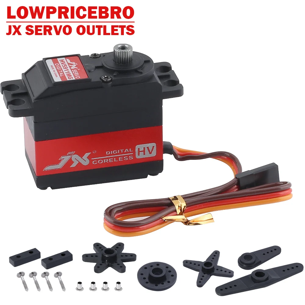 PDI-HV5911MG 11 кг высокоточная металлическая Шестерня высокого напряжения цифровой без сердечника стандартный сервопривод для радиоуправляемого автомобиля