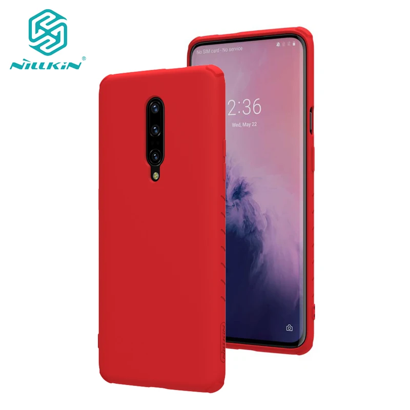 Nillkin резиновый обернутый защитный силиконовый чехол ТПУ для OnePlus 7 Pro Phone Shell нескользящий хороший сенсорный