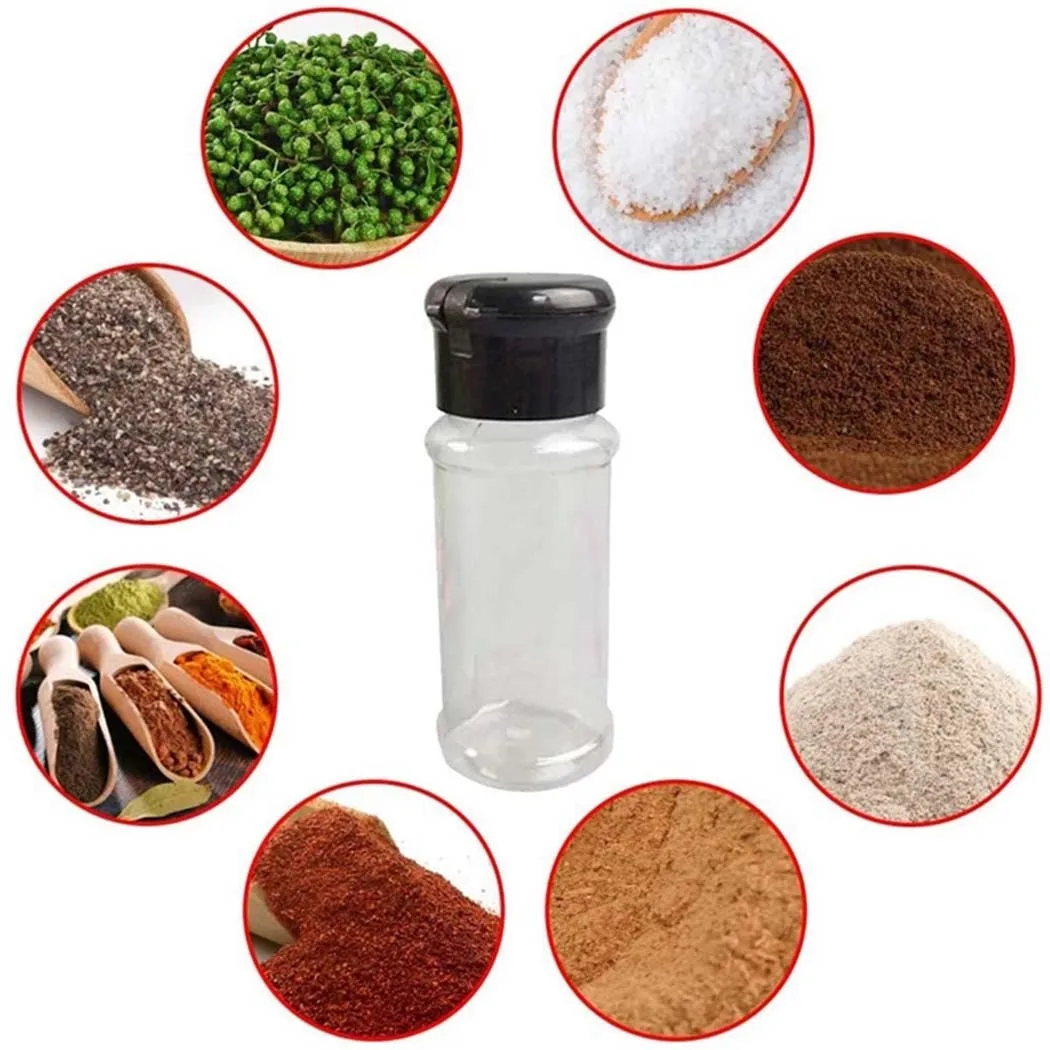 

12pcs Plastics Kitchen Tool Seasoning Spice Pepper Salt Storage Bottle Container Holder Kitchen Supplies Seasoning Set Storage
