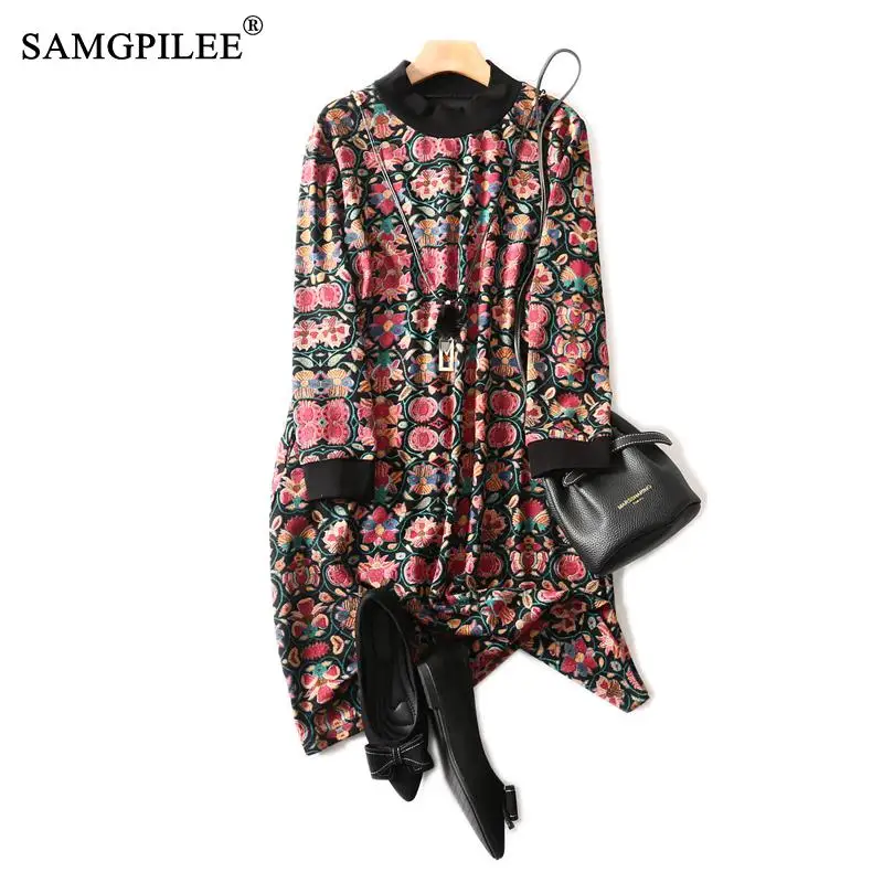 Зимние платья для женщин новинка 2021 модная одежда в Корейском стиле трикотажное