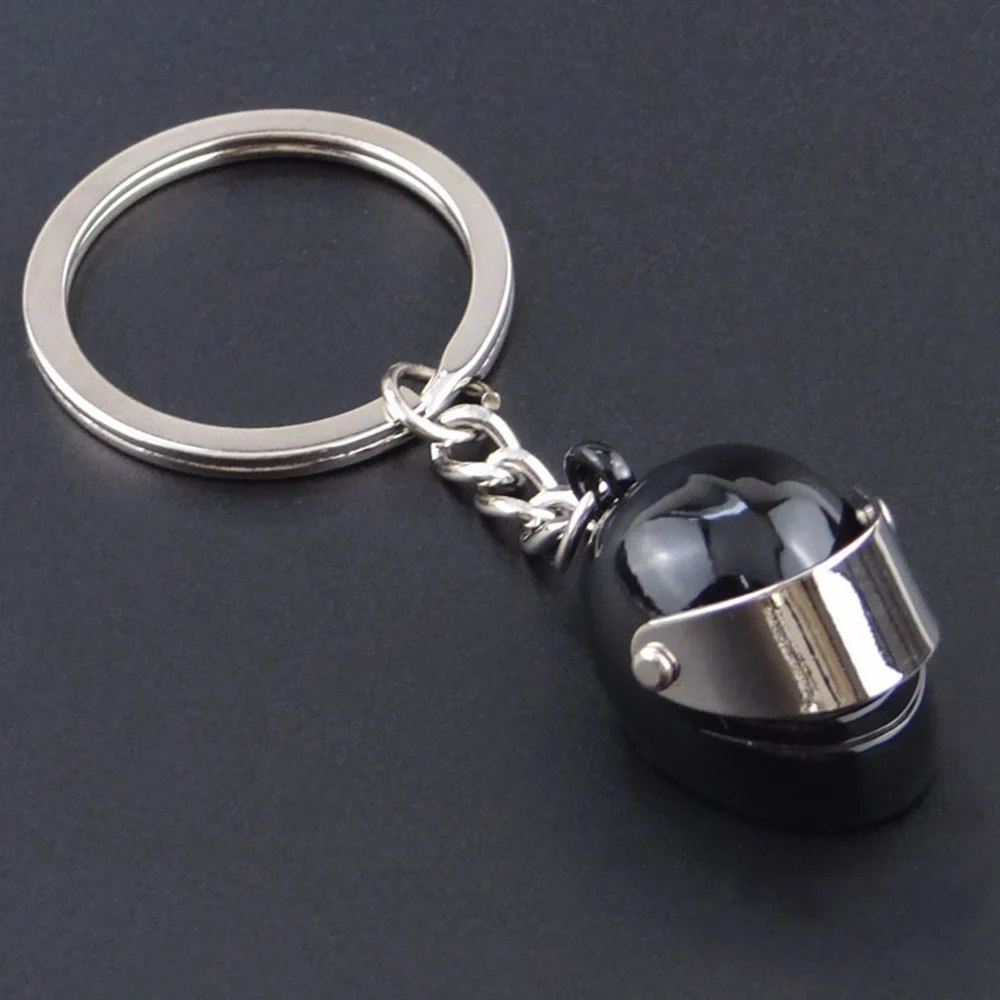 

50pieces Motorcycle Helmet Keychain Auto Motor Casque Key Chain Ring Trinket For Men Key Chain Holder Chaveiro Llaveros Gift
