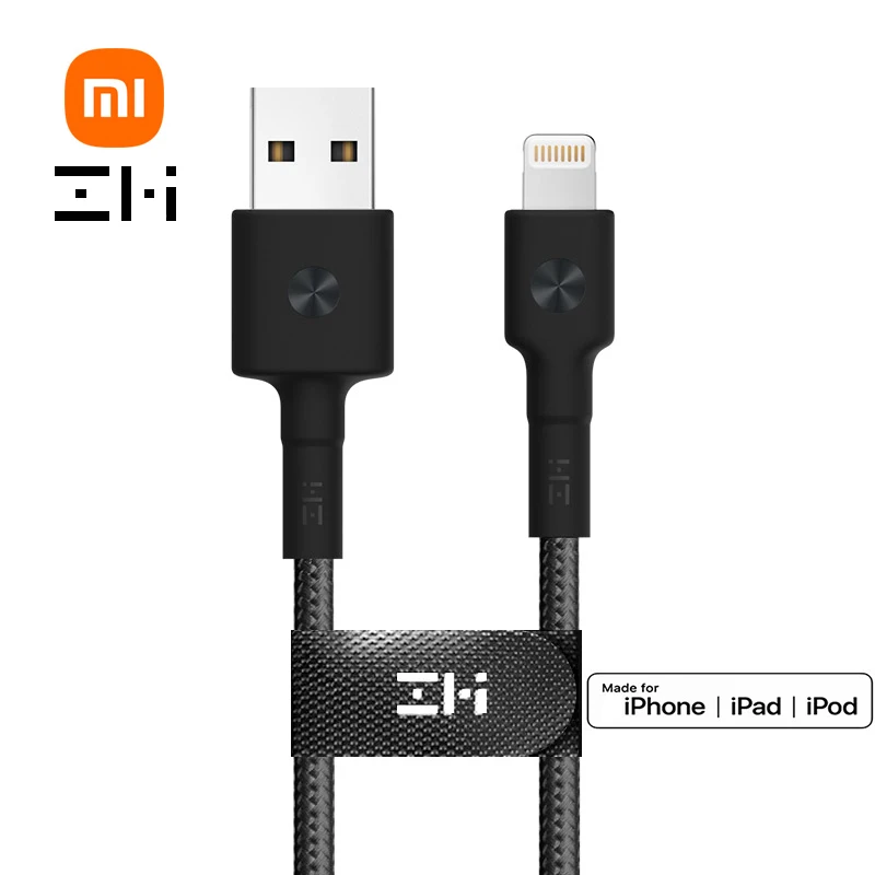 

Original ZMI MFI Certified usb Lightning cable 30cm 1m 1.5m 2m for iPhone 12 11 xs xr 8 7 6s 5 Apple ipad Charger fast charging