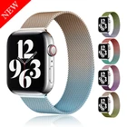 Магнитный ремешок для Apple Watch 44 мм 40 мм iWatch 38 мм 42 мм браслет из нержавеющей стали Apple watch 3 4 5 6 se