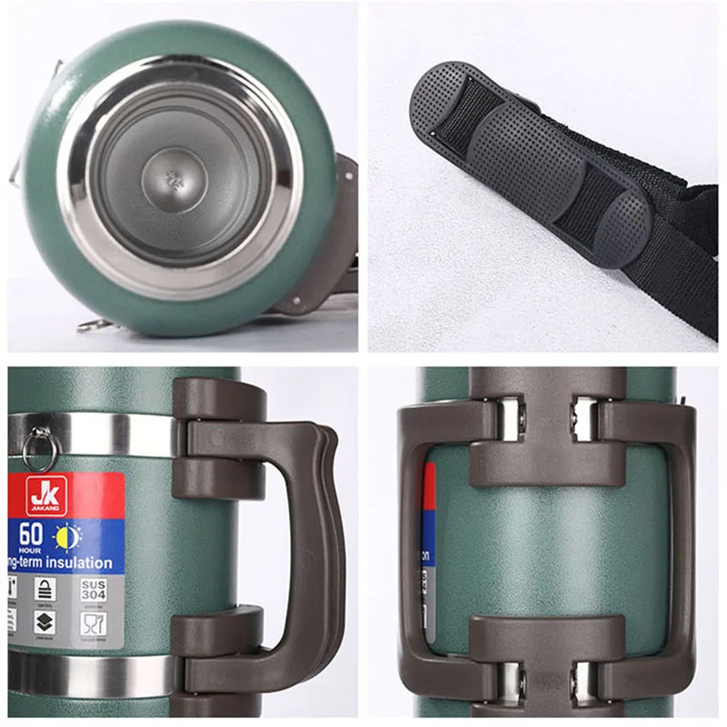 Горячая 4000 мл Термос высокой емкости из нержавеющей стали модный уличный