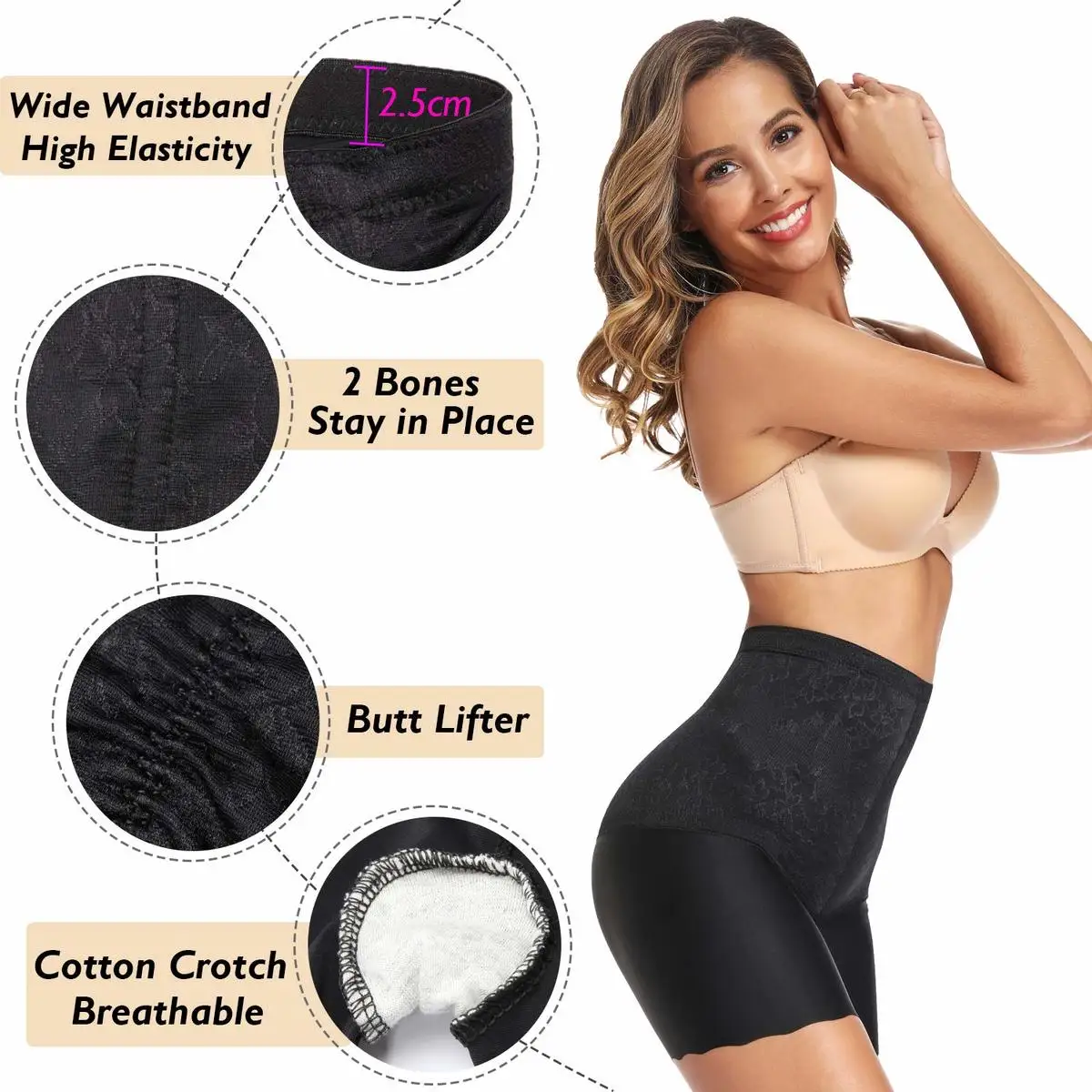 Утягивающее утягивающее белье с завышенной талией|Утягивающие трусы| |
