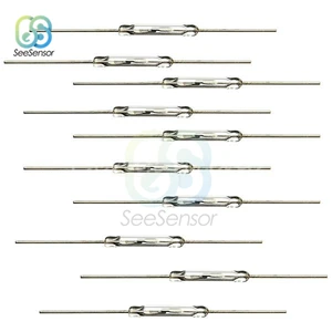 Герконовый переключатель, магнитный переключатель, нормально открытый магнитный индукционный переключатель, 2x14 мм, 10 шт.