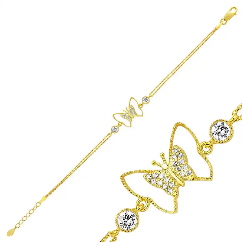 

Silverlina Silver Butterfly Womens Bracelet